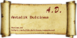 Antalik Dulcinea névjegykártya